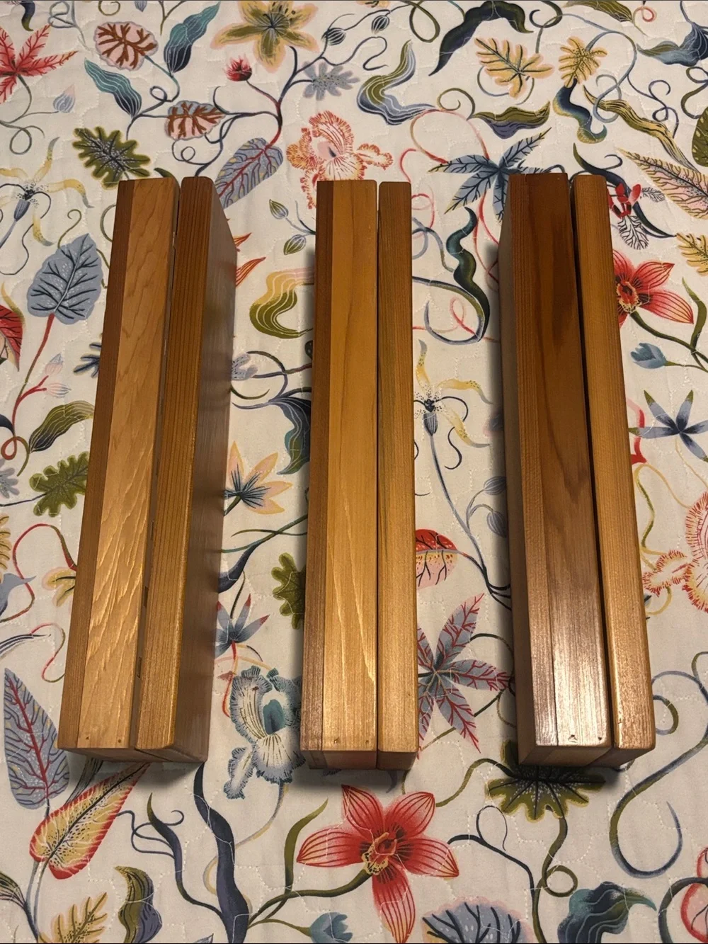 3 Wood Storage Boxes